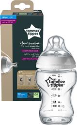 CLOSER TO NATURE GLASS BABY BOTTLE 0M+ ΚΩΔ 42243885 ΓΥΑΛΙΝΟ ΜΠΙΜΠΕΡΟ ΜΙΚΡΗΣ ΡΟΗΣ ΜΕ ΘΗΛΗ ΣΙΛΙΚΟΝΗΣ ΚΑΤΑ ΤΩΝ ΚΟΛΙΚΩΝ 250ML TOMMEE TIPPEE