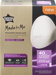 DISPOSABLE BREAST PADS DAILY ΚΩΔ 423635 ΕΠΙΘΕΜΑΤΑ ΣΤΗΘΟΥΣ ΜΙΑΣ ΧΡΗΣΗΣ 40 ΤΕΜΑΧΙΑ - LARGE TOMMEE TIPPEE