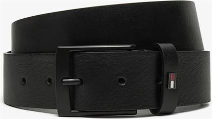 ΑΝΔΡΙΚΗ ΔΕΡΜΑΤΙΝΗ ΖΩΝΗ 3.5CM AM0AM13014-BDS ΜΑΥΡΗ TOMMY HILFIGER