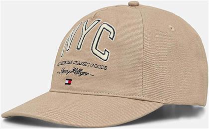 ΑΝΔΡΙΚΟ ΚΑΠΕΛΟ ΜΕ ΛΟΓΟΤΥΠΟ - AM0AM13562 ΜΠΕΖ TOMMY HILFIGER