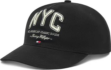 ΑΝΔΡΙΚΟ ΚΑΠΕΛΟ ΜΕ ΛΟΓΟΤΥΠΟ - AM0AM13562 ΜΑΥΡΟ TOMMY HILFIGER