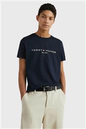 ΑΝΔΡΙΚΟ T-SHIRT ΜΕ ΛΟΓΟΤΥΠΟ REGULAR FIT - MW0MW11465 ΜΠΛΕ ΣΚΟΥΡΟ TOMMY HILFIGER
