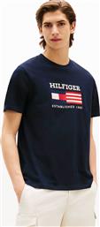 ΑΝΔΡΙΚΟ T-SHIRT ΜΕ ΛΟΓΟΤΥΠΟ REGULAR FIT - MW0MW39843 ΜΠΛΕ ΣΚΟΥΡΟ TOMMY HILFIGER