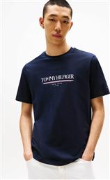 ΑΝΔΡΙΚΟ T-SHIRT ΜΕ ΛΟΓΟΤΥΠΟ REGULAR FIT - MW0MW40324 ΜΠΛΕ ΣΚΟΥΡΟ TOMMY HILFIGER