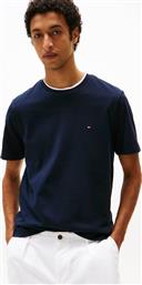 ΑΝΔΡΙΚΟ T-SHIRT ΜΟΝΟΧΡΩΜΟ REGULAR FIT - MW0MW37508 ΜΠΛΕ ΣΚΟΥΡΟ TOMMY HILFIGER