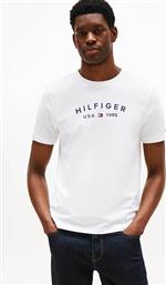 ΑΝΔΡΙΚΟ T-SHIRT ΜΟΝΟΧΡΩΜΟ REGULAR FIT - MW0MW39356 ΛΕΥΚΟ TOMMY HILFIGER