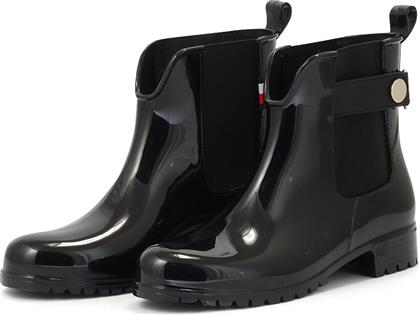ANKLE RAINBOOT WITH METAL DETAIL FW0FW06777 - 00873 TOMMY HILFIGER από το MYSHOE