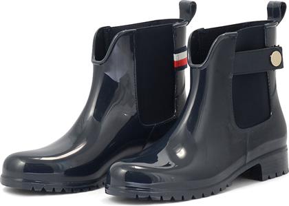 ANKLE RAINBOOT WITH METAL DETAIL FW0FW06777 - 01362 TOMMY HILFIGER από το MYSHOE