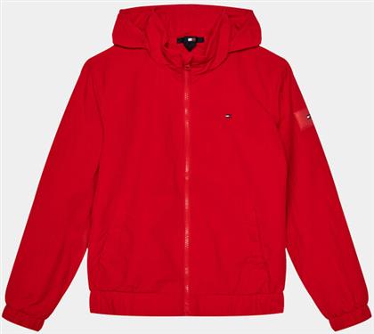 ΑΝΤΙΑΝΕΜΙΚΟ ESSENTIAL JACKET KB0KB09104 ΚΟΚΚΙΝΟ REGULAR FIT TOMMY HILFIGER