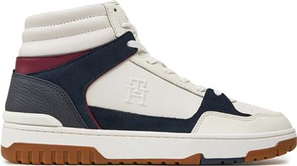 ΑΘΛΗΤΙΚΑ BASKET STREET FM0FM05210 ΛΕΥΚΟ TOMMY HILFIGER