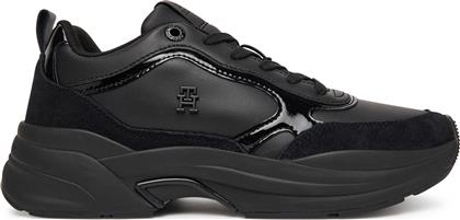 ΑΘΛΗΤΙΚΑ CHUNKY RUNNER PATENT FW0FW08840 ΜΑΥΡΟ TOMMY HILFIGER
