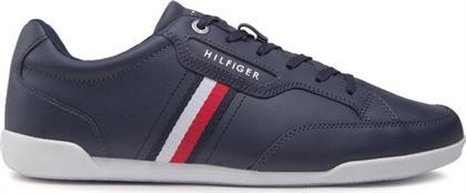 ΑΘΛΗΤΙΚΑ CLASSIC LO CUPSOLE LEATHER FM0FM04277 ΣΚΟΥΡΟ ΜΠΛΕ TOMMY HILFIGER