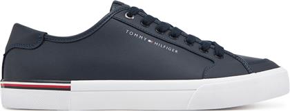 ΑΘΛΗΤΙΚΑ CORE CORPORATE VULC LEATHER FM0FM05399 ΣΚΟΥΡΟ ΜΠΛΕ TOMMY HILFIGER