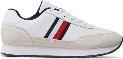 ΑΘΛΗΤΙΚΑ CORE EVA RUNNER CORPORATE LEA FM0FM04397 ΛΕΥΚΟ TOMMY HILFIGER