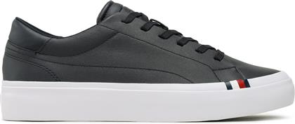 ΑΘΛΗΤΙΚΑ ELEVATED VULC LEATHER LOW FM0FM04418 ΣΚΟΥΡΟ ΜΠΛΕ TOMMY HILFIGER από το EPAPOUTSIA