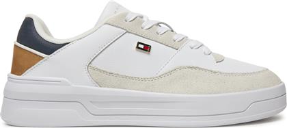 ΑΘΛΗΤΙΚΑ ESSENT BASKET FW0FW08615 ΛΕΥΚΟ TOMMY HILFIGER