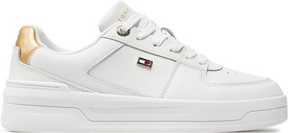 ΑΘΛΗΤΙΚΑ ESSENTIAL BASKET SNEAKER GOLD FW0FW08076 ΕΚΡΟΥ TOMMY HILFIGER