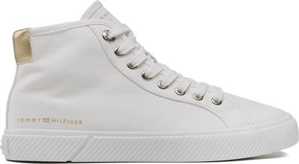 ΑΘΛΗΤΙΚΑ ESSENTIAL HIGHCUT SNEAKER FW0FW07120 ΛΕΥΚΟ TOMMY HILFIGER