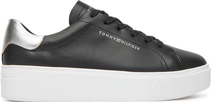 ΑΘΛΗΤΙΚΑ ESSENTIAL PLATFORM COURT SNEAKER FW0FW08756 ΜΑΥΡΟ TOMMY HILFIGER