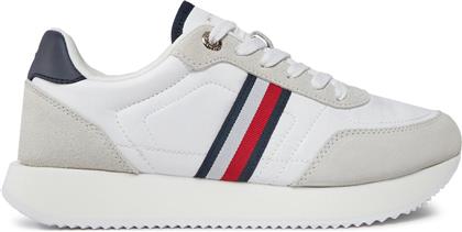 ΑΘΛΗΤΙΚΑ ESSENTIAL RUNNER GLOBAL STRIPES FW0FW07831 ΛΕΥΚΟ TOMMY HILFIGER