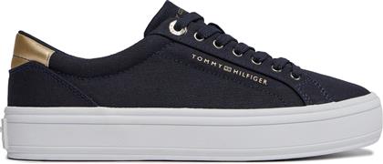 ΑΘΛΗΤΙΚΑ ESSENTIAL VULC CANVAS SNEAKER FW0FW07682 ΣΚΟΥΡΟ ΜΠΛΕ TOMMY HILFIGER