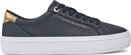 ΑΘΛΗΤΙΚΑ ESSENTIAL VULC LEATHER SNEAKER FW0FW07778 ΣΚΟΥΡΟ ΜΠΛΕ TOMMY HILFIGER