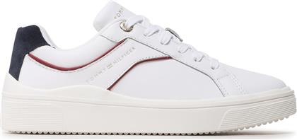 ΑΘΛΗΤΙΚΑ FEMININE COURT FW0FW07122 ΛΕΥΚΟ TOMMY HILFIGER από το EPAPOUTSIA