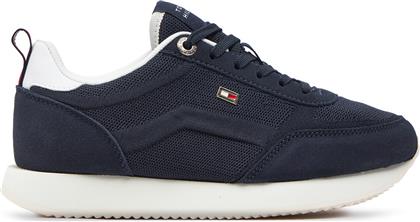 ΑΘΛΗΤΙΚΑ FLAG KNIT RUNNER FW0FW07916 ΣΚΟΥΡΟ ΜΠΛΕ TOMMY HILFIGER