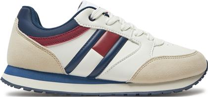 ΑΘΛΗΤΙΚΑ FLAG LOW CUR LACE-UP SNEAKER T3X9-33664-1269 ΛΕΥΚΟ TOMMY HILFIGER