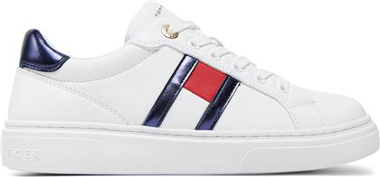 ΑΘΛΗΤΙΚΑ FLAG LOW CUT LACE-UP SNEAKER T3A9-33538-1351 S ΛΕΥΚΟ TOMMY HILFIGER