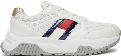 ΑΘΛΗΤΙΚΑ FLAG LOW CUT LACE-UP SNEAKER T3A9-33550-1697 S ΛΕΥΚΟ TOMMY HILFIGER