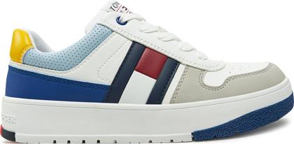 ΑΘΛΗΤΙΚΑ FLAG LOW CUT LACE-UP SNEAKER T3X9-33863-1269 S ΛΕΥΚΟ TOMMY HILFIGER