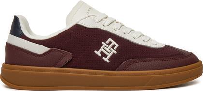 ΑΘΛΗΤΙΚΑ HERITAGE SNEAKER PERF FW0FW08380 ΜΠΟΡΝΤΟ TOMMY HILFIGER