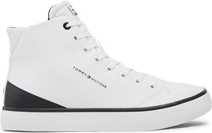 ΑΘΛΗΤΙΚΑ HI VULC CORE CANVAS FM0FM04729 ΛΕΥΚΟ TOMMY HILFIGER