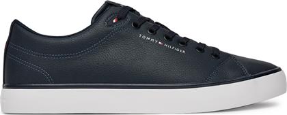 ΑΘΛΗΤΙΚΑ HI VULC CORE LOW LTH II ESS FM0FM05511 ΣΚΟΥΡΟ ΜΠΛΕ TOMMY HILFIGER