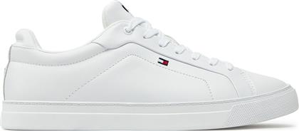 ΑΘΛΗΤΙΚΑ ICON COURT LTH FLAG ESS FM0FM05317 ΛΕΥΚΟ TOMMY HILFIGER