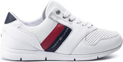 ΑΘΛΗΤΙΚΑ LIGHTWEIGHT LEATHER FW0FW04261 ΛΕΥΚΟ TOMMY HILFIGER