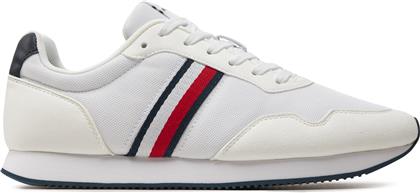 ΑΘΛΗΤΙΚΑ LO RUNNER MIX FM0FM04958 ΛΕΥΚΟ TOMMY HILFIGER