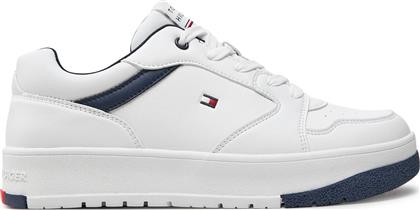 ΑΘΛΗΤΙΚΑ LOW CUT LACE-UP SNEAKER T3X9-33638-1351 ΛΕΥΚΟ TOMMY HILFIGER