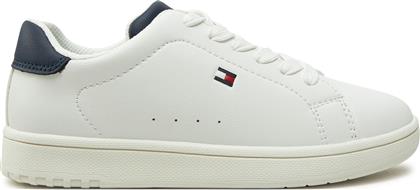 ΑΘΛΗΤΙΚΑ LOW CUT LACE-UP SNEAKER T3X9-33848-1355 M ΛΕΥΚΟ TOMMY HILFIGER