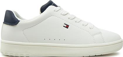 ΑΘΛΗΤΙΚΑ LOW CUT LACE-UP SNEAKER T3X9-33848-1355 S ΛΕΥΚΟ TOMMY HILFIGER