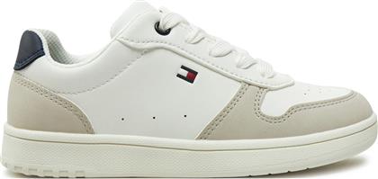 ΑΘΛΗΤΙΚΑ LOW CUT LACE-UP SNEAKER T3X9-33849-1269 M ΛΕΥΚΟ TOMMY HILFIGER