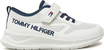 ΑΘΛΗΤΙΚΑ LOW CUT LACE-UP/VELCRO SNEAKER T1B9-33868-1756 S ΛΕΥΚΟ TOMMY HILFIGER