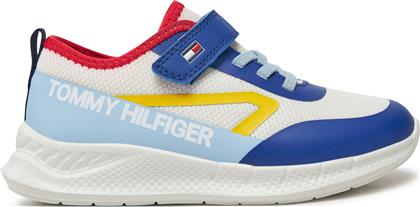 ΑΘΛΗΤΙΚΑ LOW CUT LACE-UP/VELCRO SNEAKER T1B9-33868-1756 S ΛΕΥΚΟ TOMMY HILFIGER