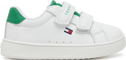 ΑΘΛΗΤΙΚΑ LOW CUT VELCRO SNEAKER T1X9-33836-1355 M ΛΕΥΚΟ TOMMY HILFIGER