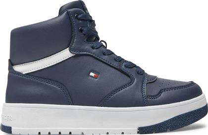 ΑΘΛΗΤΙΚΑ MID CUTLACE-UP SNEAKER T3X9-33641-1351 S ΣΚΟΥΡΟ ΜΠΛΕ TOMMY HILFIGER