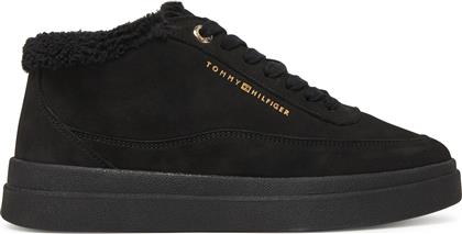 ΑΘΛΗΤΙΚΑ MODERN COURT SNEAKER MC WL FW0FW09000 ΜΑΥΡΟ TOMMY HILFIGER