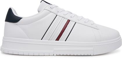 ΑΘΛΗΤΙΚΑ MODERN CUPSOLE STRIPES LTH FM0FM05406 ΛΕΥΚΟ TOMMY HILFIGER