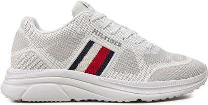 ΑΘΛΗΤΙΚΑ MODERN RUNNER KNIT EVO ESS FM0FM05245 ΛΕΥΚΟ TOMMY HILFIGER