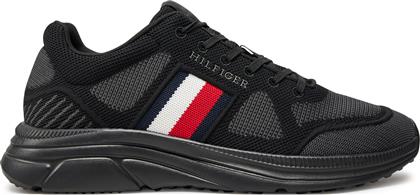 ΑΘΛΗΤΙΚΑ MODERN RUNNER KNIT EVO ESS FM0FM05245 ΜΑΥΡΟ TOMMY HILFIGER